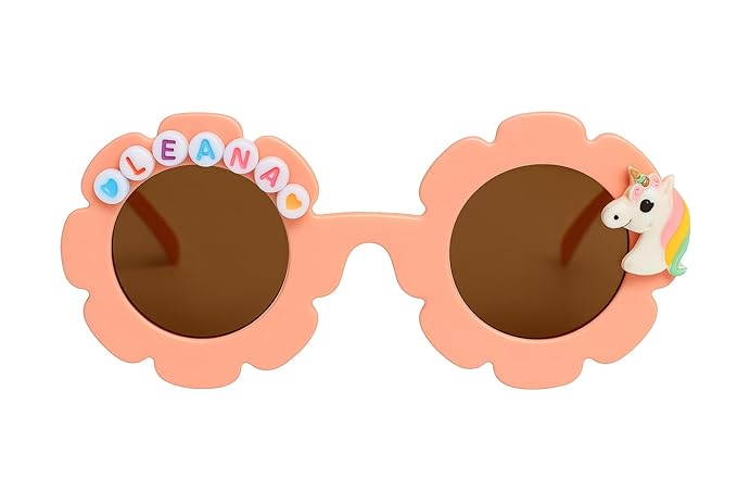 Customized Sunglasses for Kids with name round shape - Girls & Boys Mix Colors