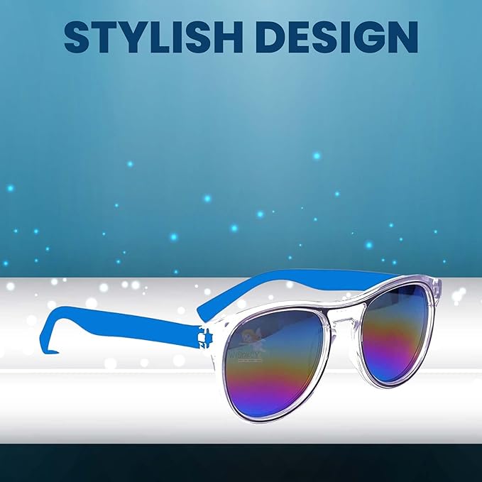 Lensexpert UV Rays Protective Full Frame Sunglasses For Kids With Car Case (Pack of 1)
