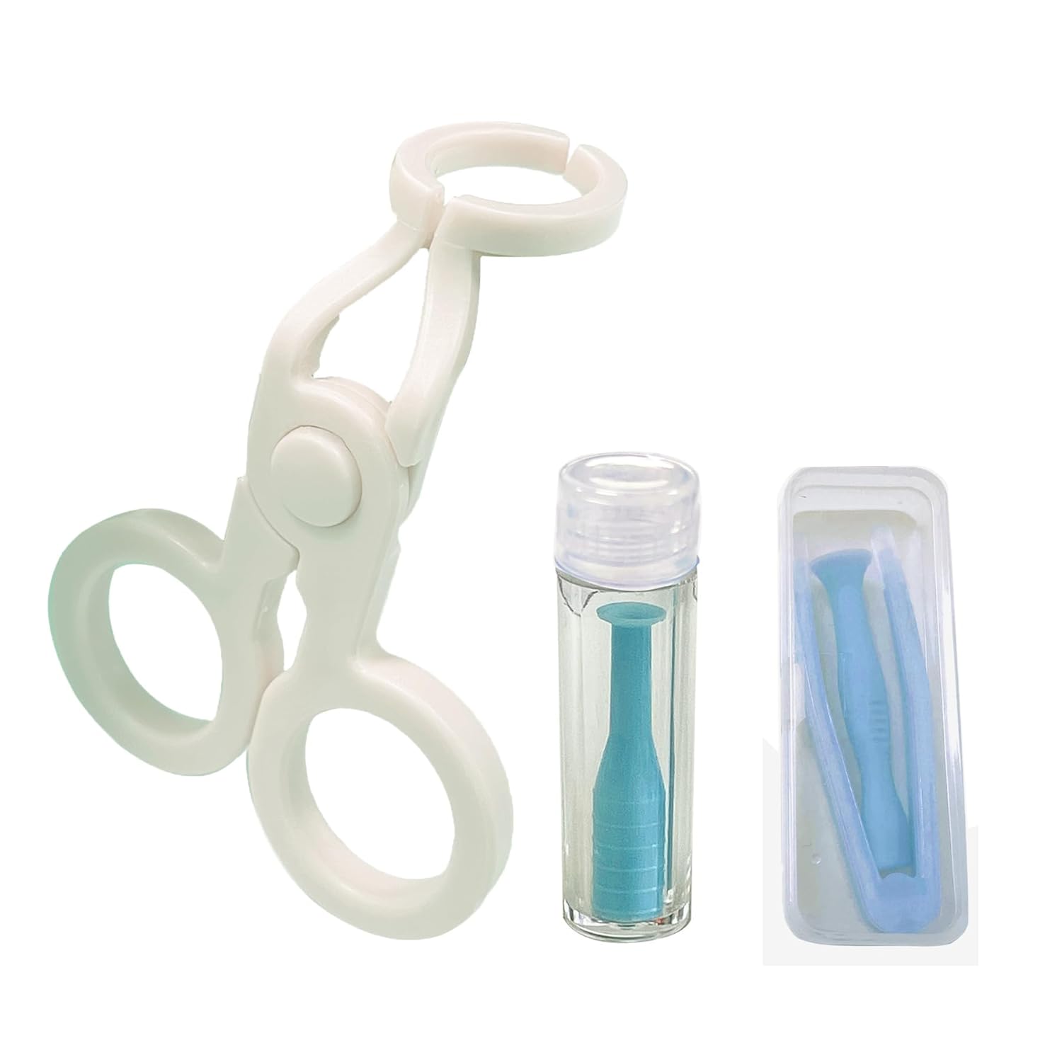 2 Paires De Ventouses Silicone Pour Retirer Lentilles De Contact - Outil Doux Et Pratique