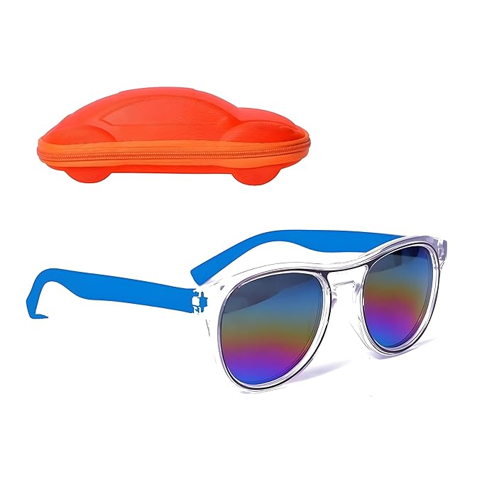 Lensexpert UV Rays Protective Full Frame Sunglasses For Kids With Car Case (Pack of 1)