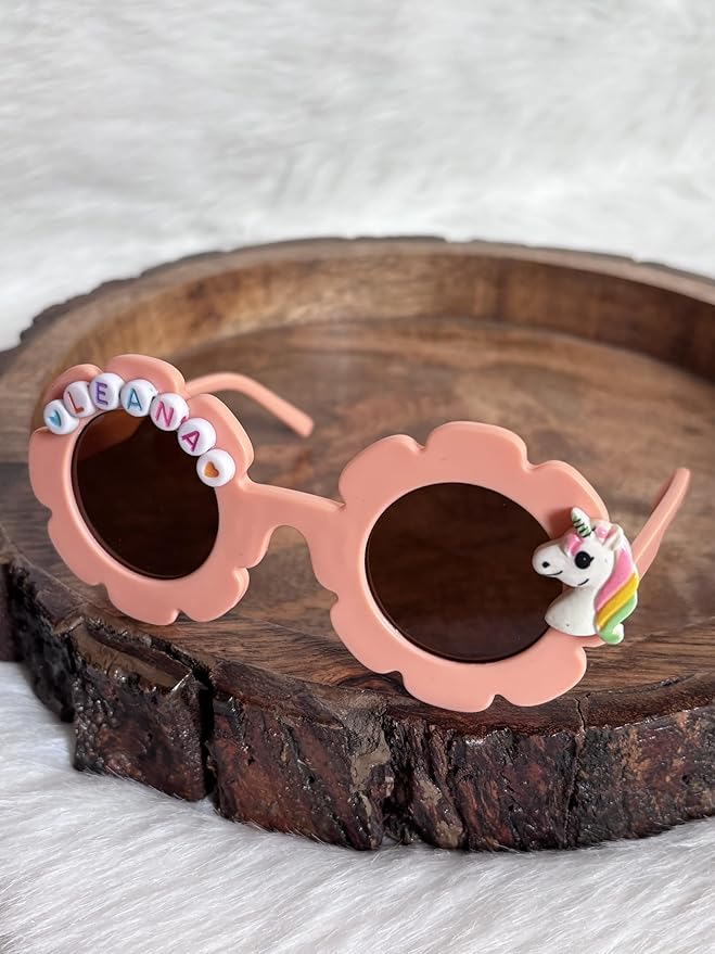 Customized Sunglasses for Kids with name round shape - Girls & Boys Mix Colors