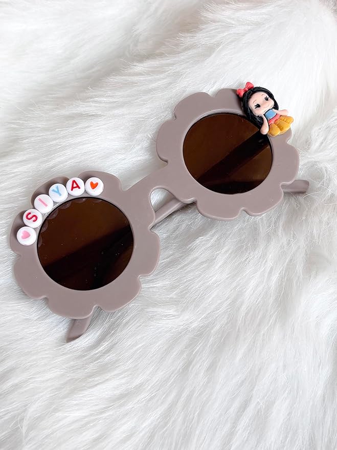 Customized Sunglasses for Kids with name round shape - Girls & Boys Mix Colors