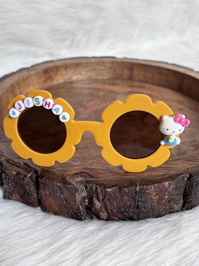 Customized Sunglasses for Kids with name round shape - Girls & Boys Mix Colors