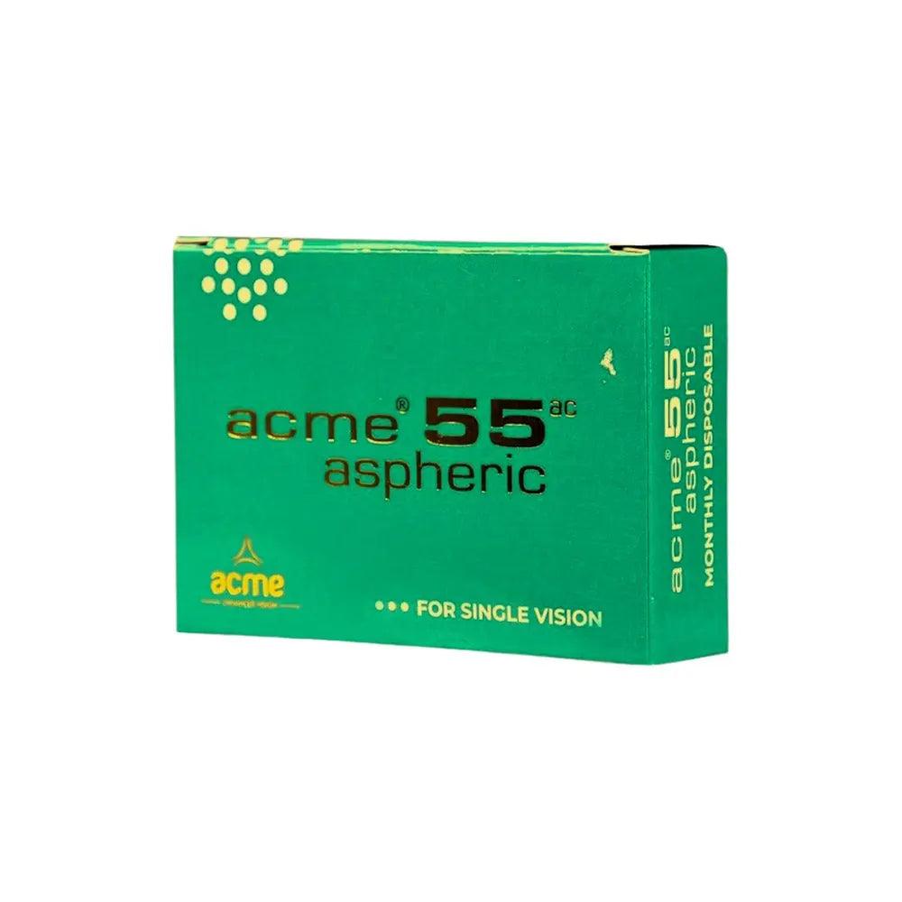 ACME 55 ASPHERIC MONTHLY DISPOSABLE (4 LENS PACK) - Lensexpert