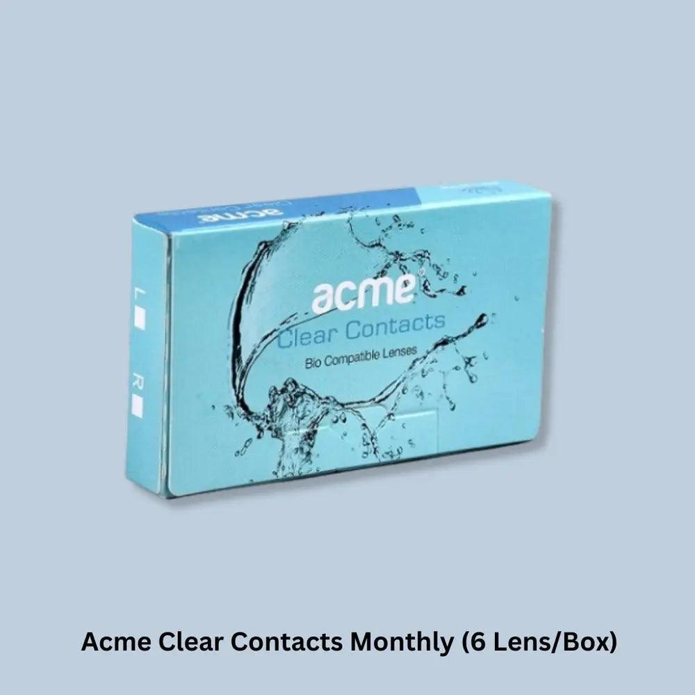 ACME CLEAR CONTACTS MONTHLY (6 LENS/BOX) - Lensexpert