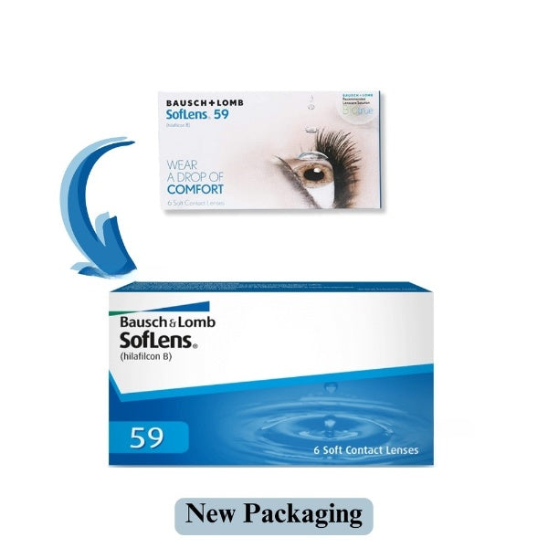 BAUSCH AND LOMB SOFLENS 59 (6 LENSES/BOX)