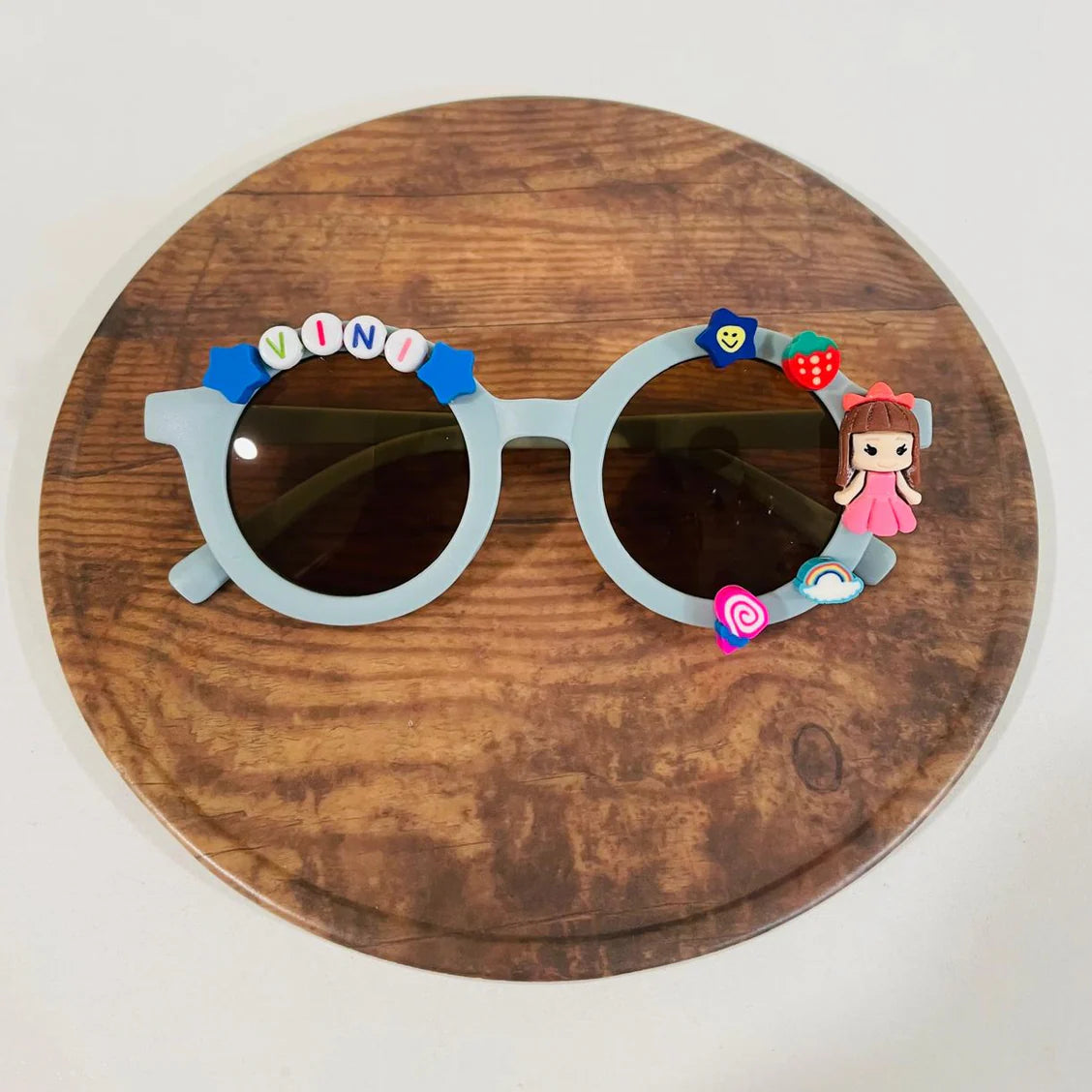Customized Sunglasses for Kids with name round shape - Girls & Boys Vibrant Colors
