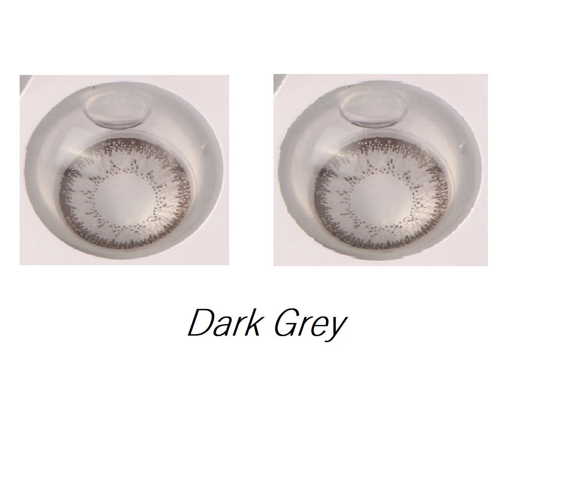 OPTIFY ONE-DAY DARK GREY CONTACT LENSES(ZERO POWER, PACK OF 12) - Lensexpert