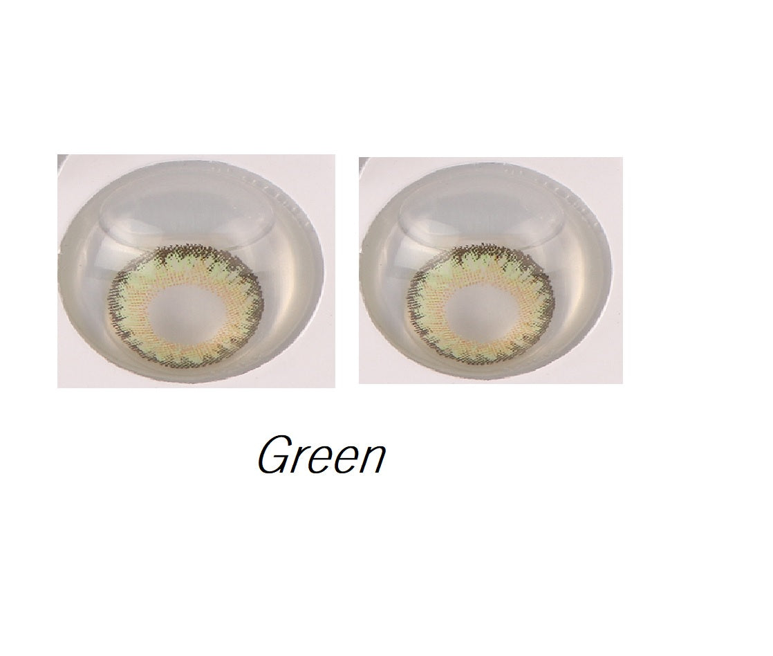 OPTIFY ONE-DAY GREEN CONTACT LENSES(ZERO POWER, PACK OF 12) - Lensexpert