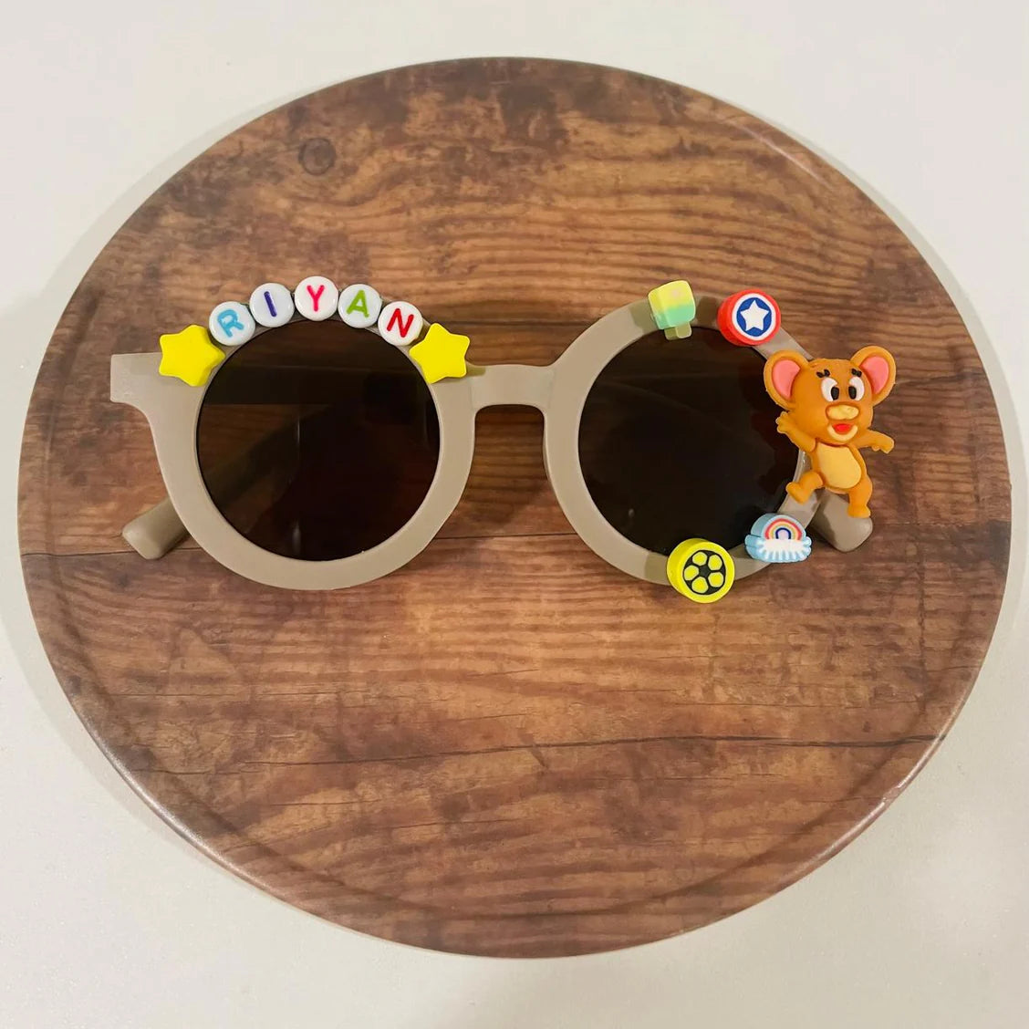 Customized Sunglasses for Kids with name round shape - Girls & Boys Vibrant Colors