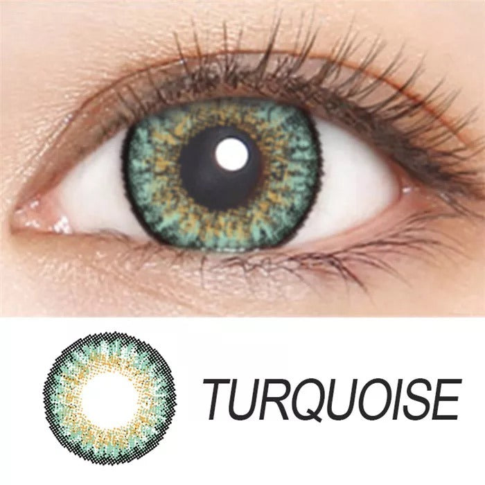 OPTIFY TURQUOISE MONTHLY COLOR CONTACT LENSES (PACK OF 1) - Lensexpert