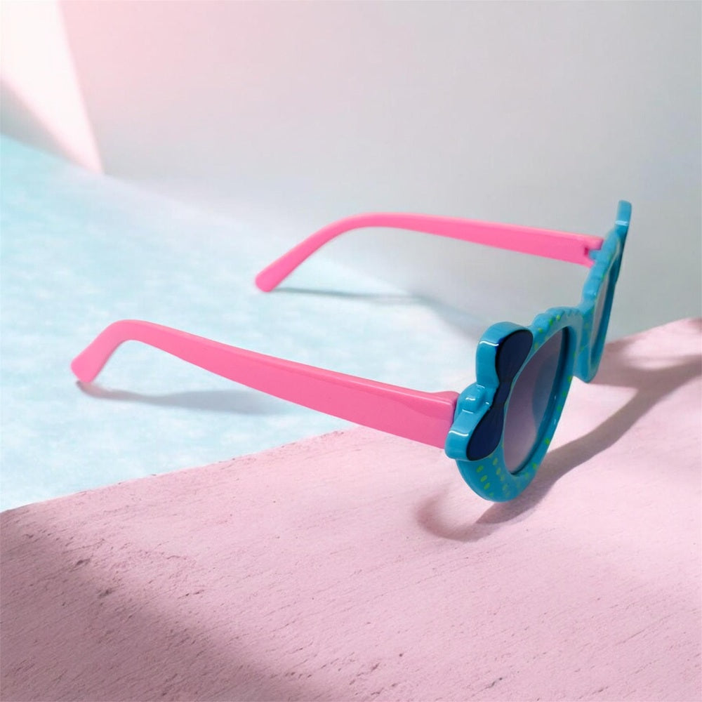 Sunglasses for Girls Mix Colors With Bow Both Sides (With Car Case)