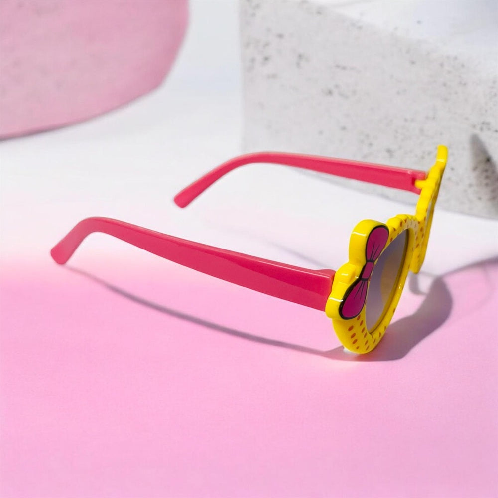 Sunglasses for Girls Mix Colors With Bow Both Sides (With Car Case)