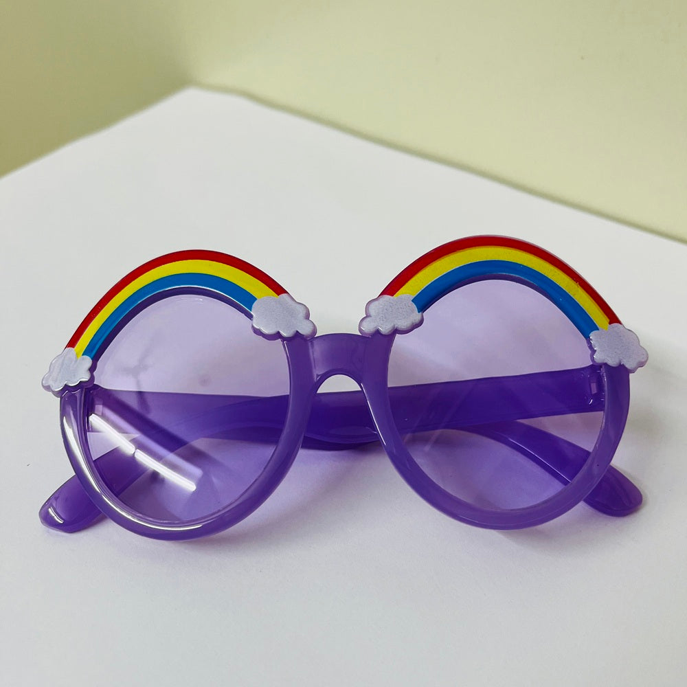 Sunglasses for Kids round shape - Girls & Boys Mix Colors (Rainbow on top)