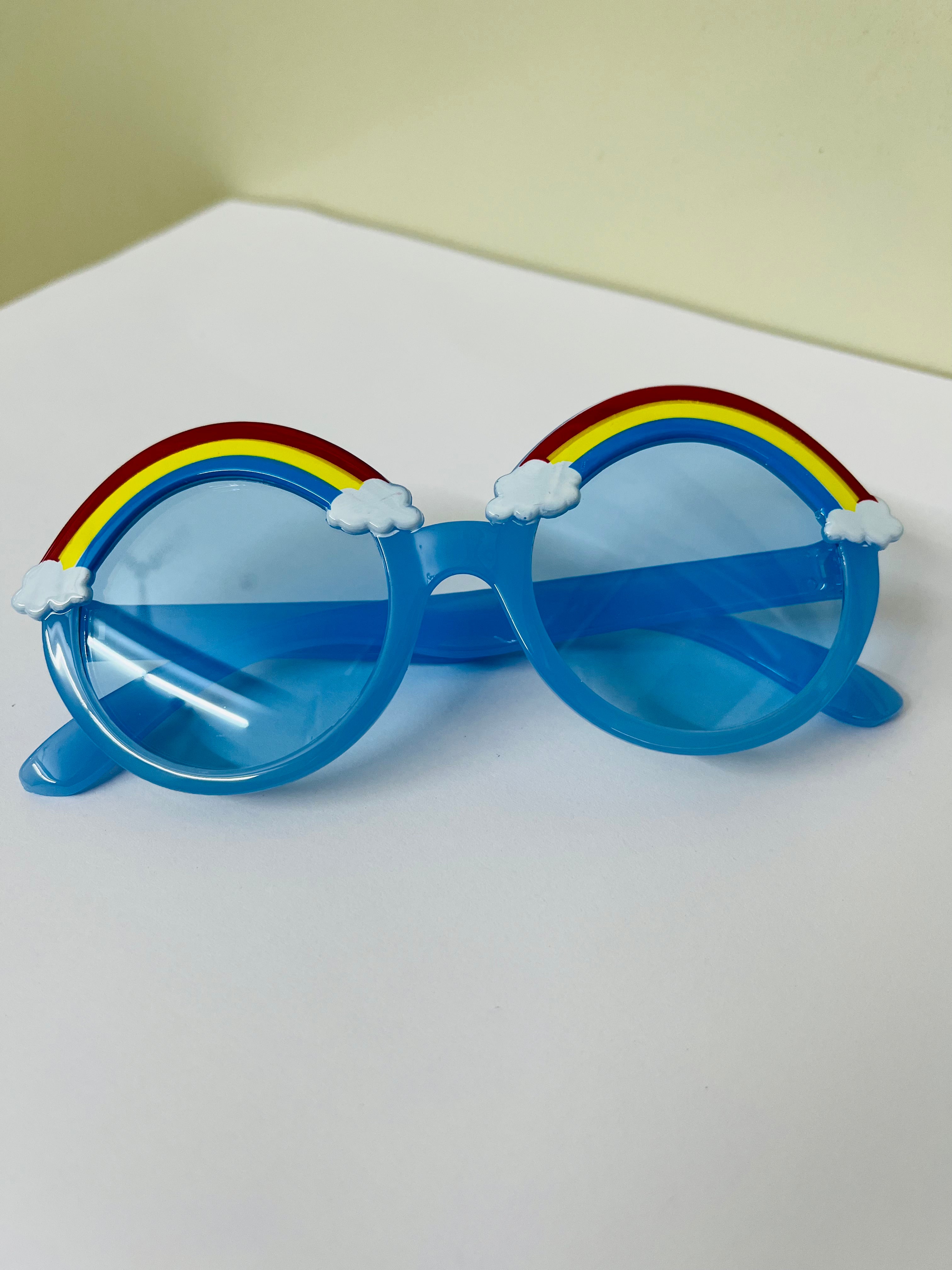 Sunglasses for Kids round shape - Girls & Boys Mix Colors (Rainbow on top)