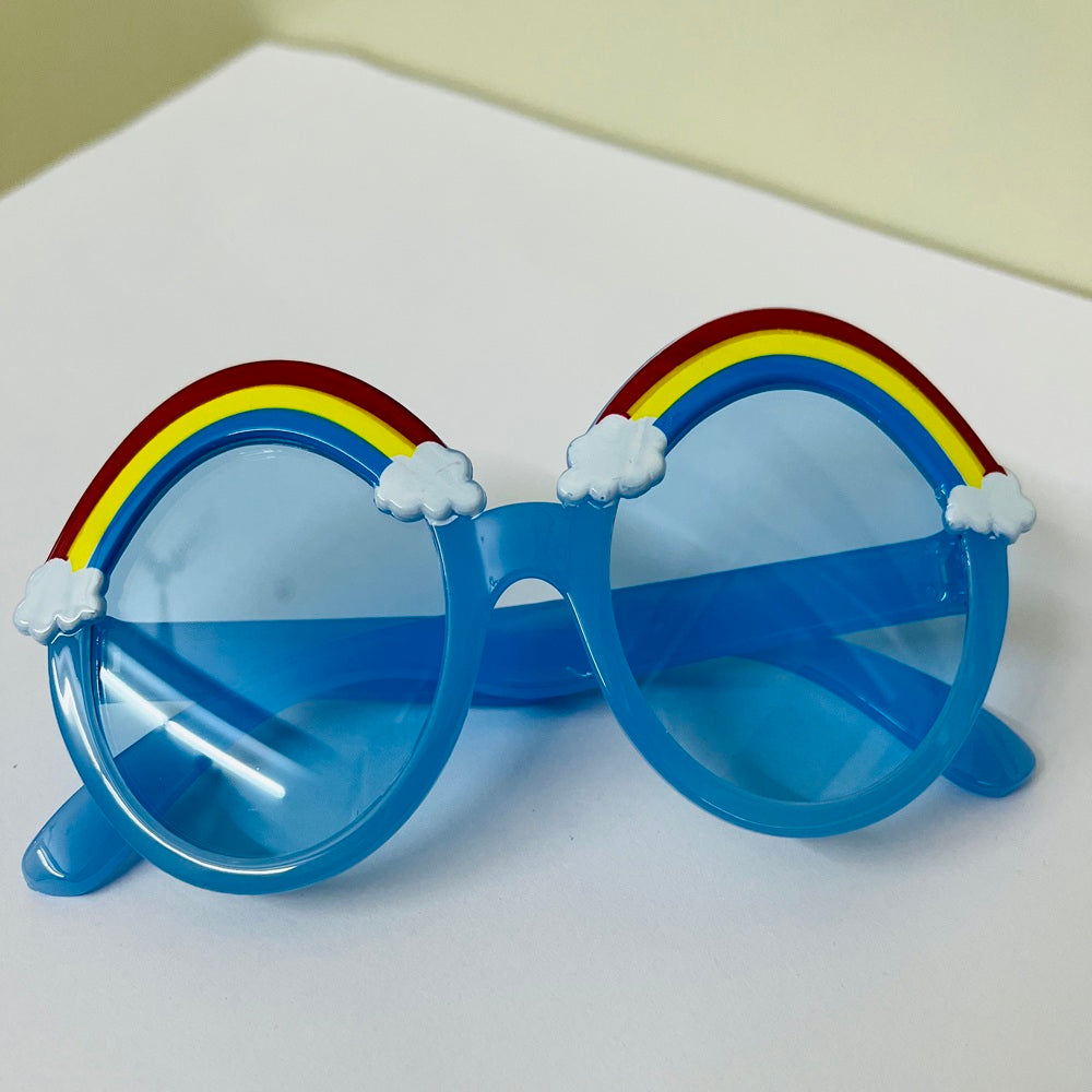 Sunglasses for Kids round shape - Girls & Boys Mix Colors (Rainbow on top)