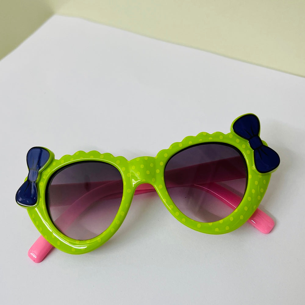 Sunglasses for Girls Mix Colors With Bow Both Sides (With Car Case)