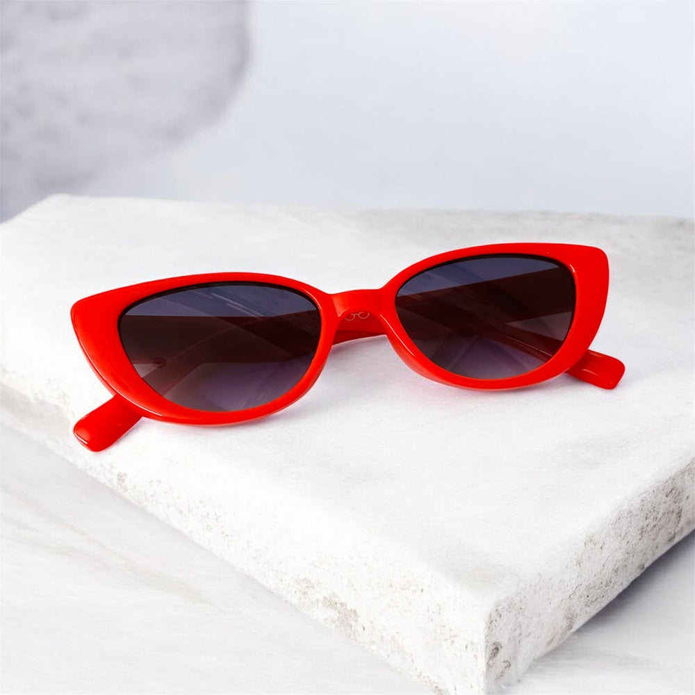Sunglasses for Girls - Cateye Mix Colors (With Car Case)