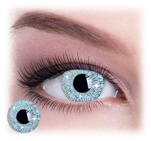 LIGHT BLUE ENHANCE WEEKLY HELLOWEEN CONTACT LENSES - Lensexpert