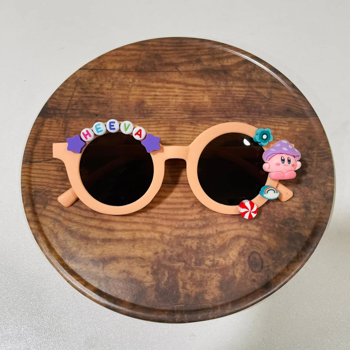 Customized Sunglasses for Kids with name round shape - Girls & Boys Vibrant Colors