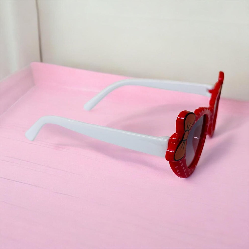 Sunglasses for Girls Mix Colors With Bow Both Sides (With Car Case)
