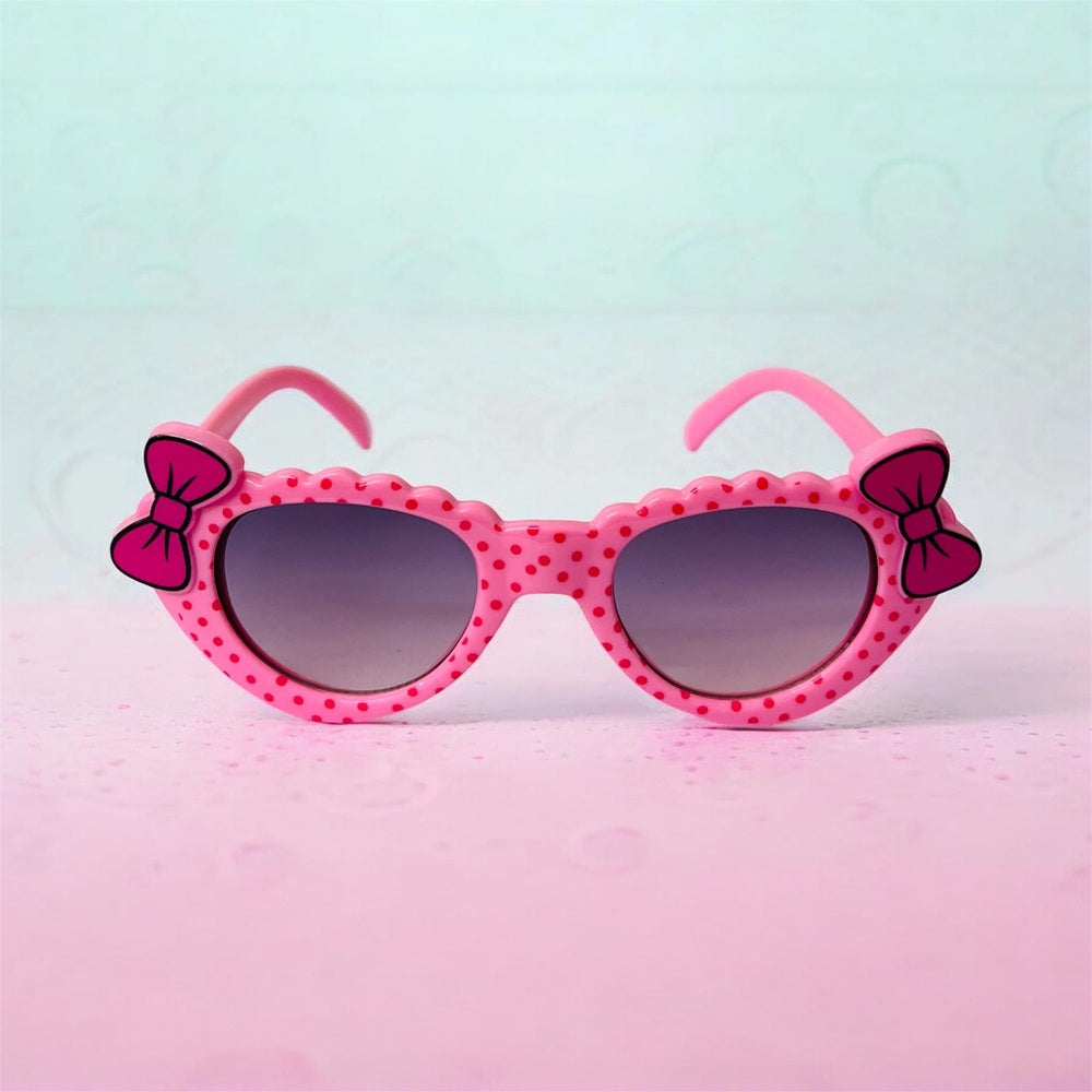Sunglasses for Girls Mix Colors With Bow Both Sides (With Car Case)