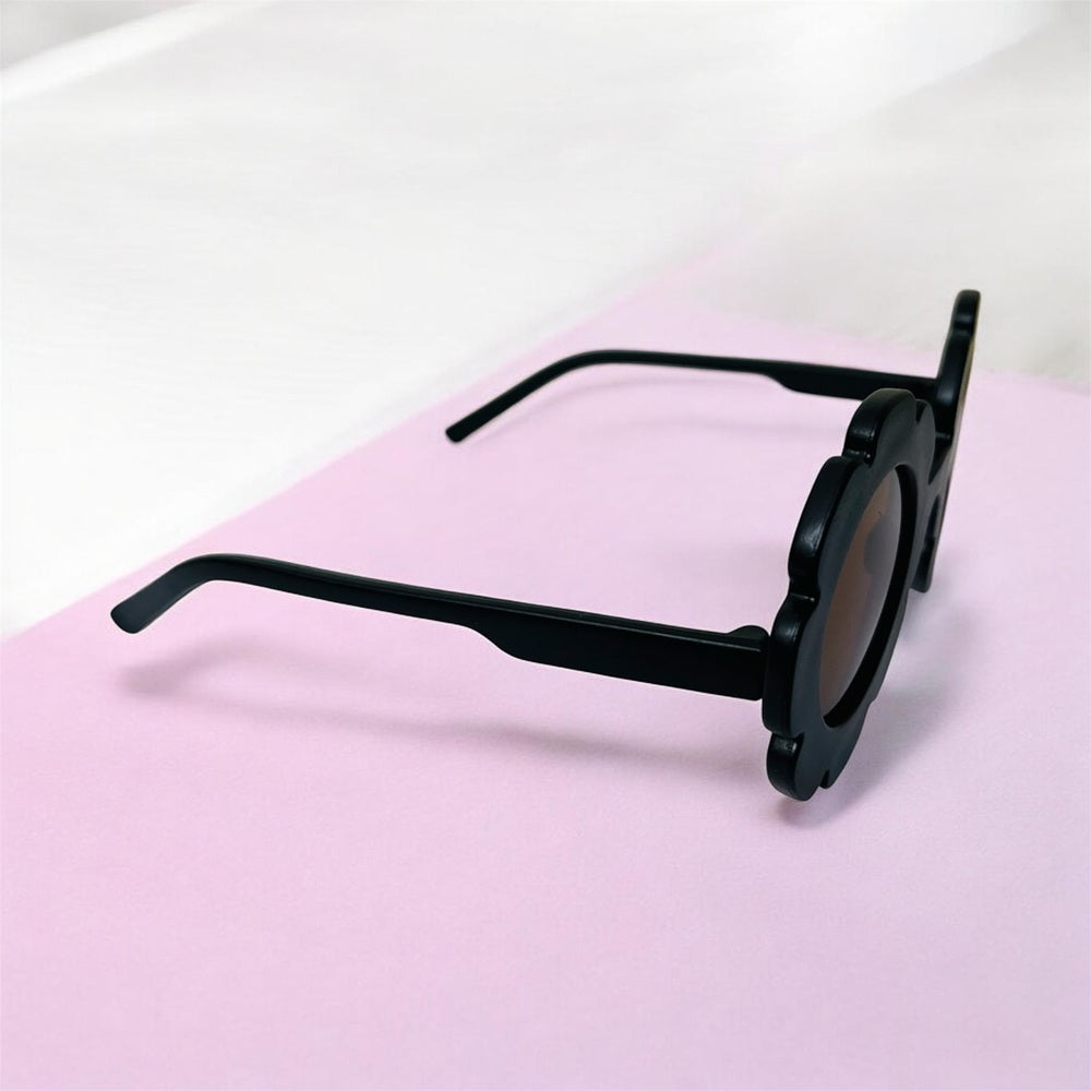 Sunglasses for Kids Flower shape - Girls & Boys Mix Colors (With Car Case)