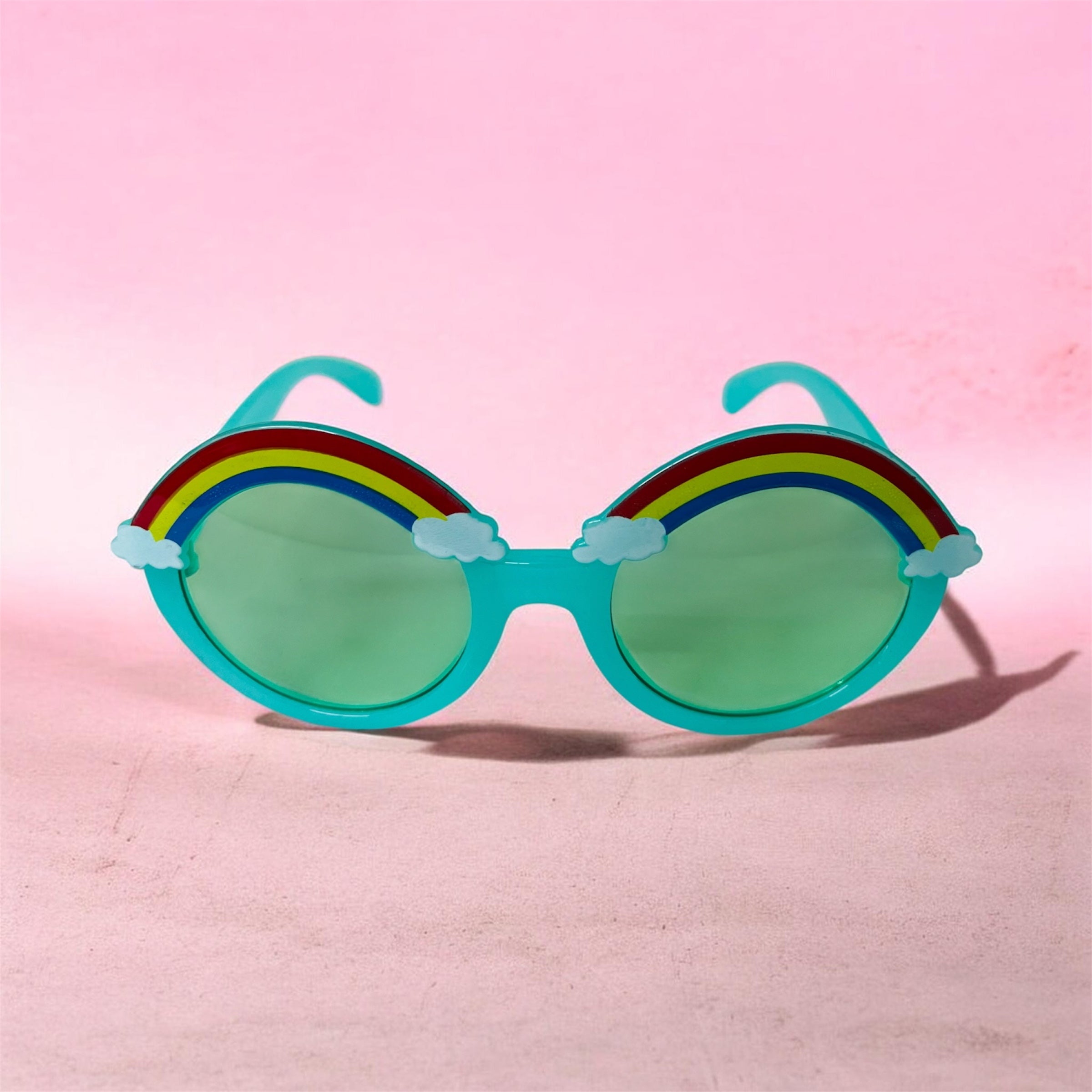 Sunglasses for Kids round shape - Girls & Boys Mix Colors (Rainbow on top)