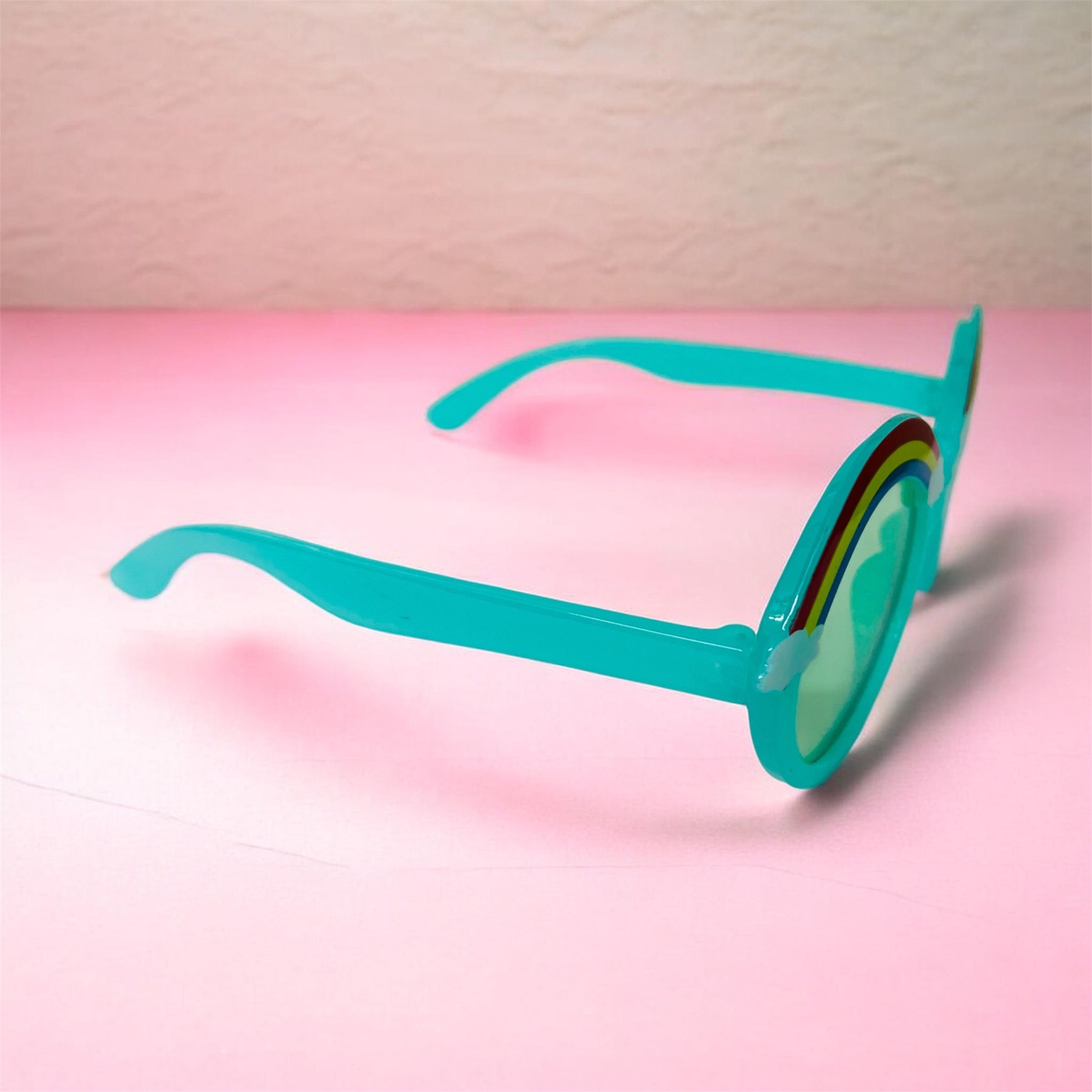 Sunglasses for Kids round shape - Girls & Boys Mix Colors (Rainbow on top)