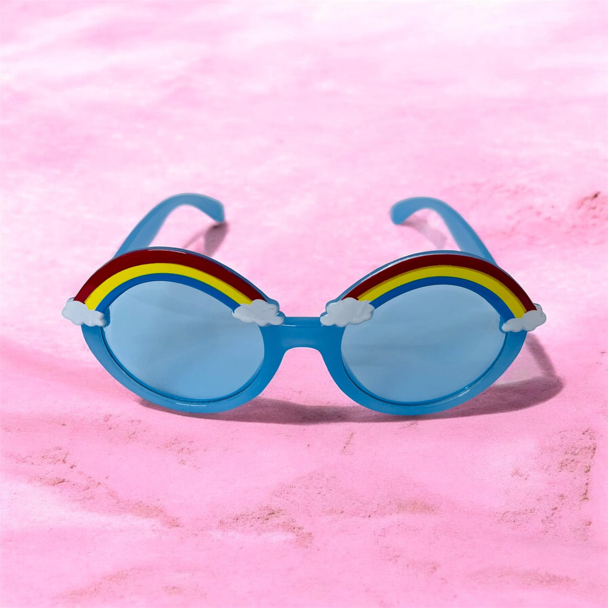 Sunglasses for Kids round shape - Girls & Boys Mix Colors (Rainbow on top)