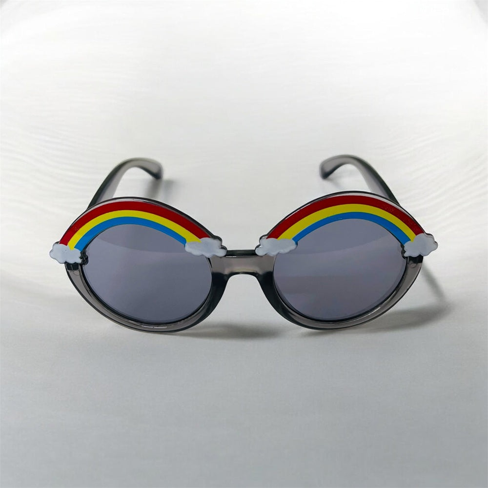 Sunglasses for Kids round shape - Girls & Boys Mix Colors (Rainbow on top)