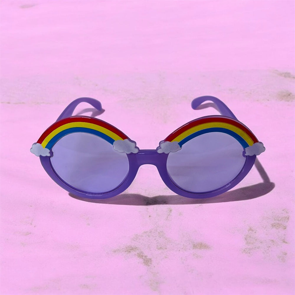 Sunglasses for Kids round shape - Girls & Boys Mix Colors (Rainbow on top)