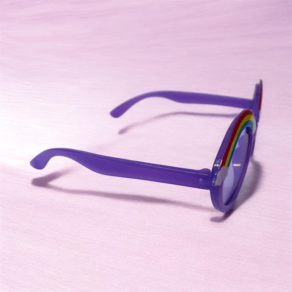 Sunglasses for Kids round shape - Girls & Boys Mix Colors (Rainbow on top)