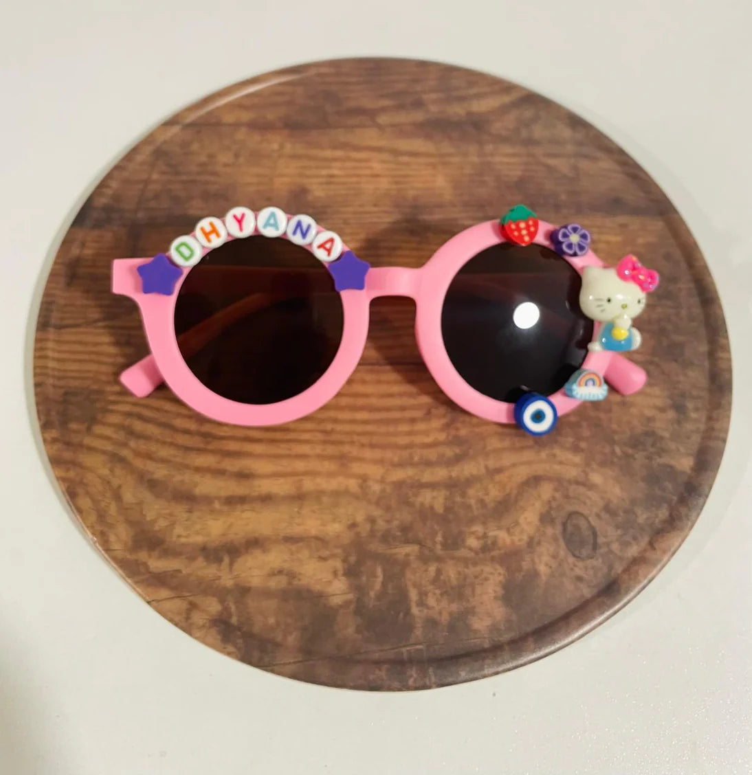Customized Sunglasses for Kids with name round shape - Girls & Boys Vibrant Colors