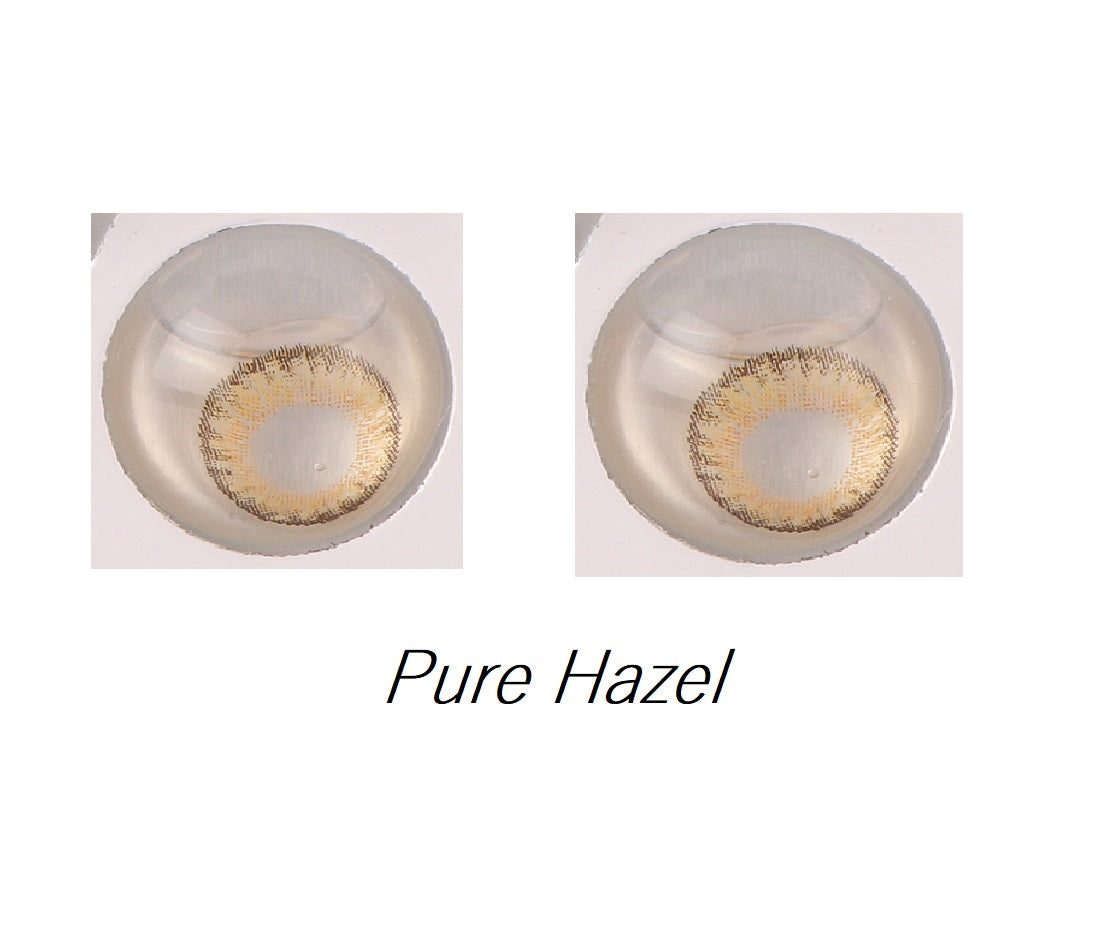 OPTIFY ONE-DAY PURE HAZEL CONTACT LENSES(ZERO POWER, PACK OF 12) - Lensexpert