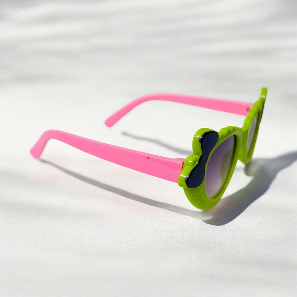 Sunglasses for Girls Mix Colors With Bow Both Sides (With Car Case)
