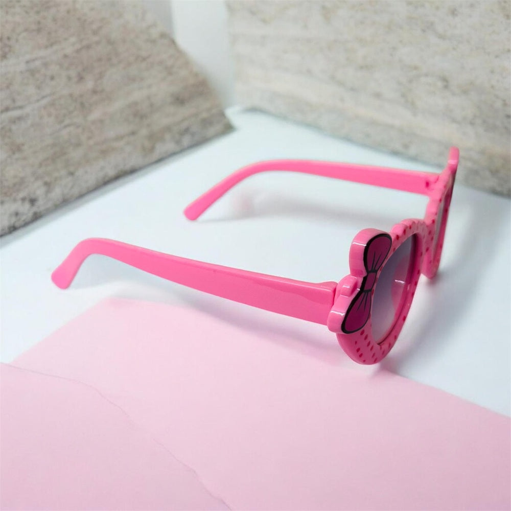 Sunglasses for Girls Mix Colors With Bow Both Sides (With Car Case)