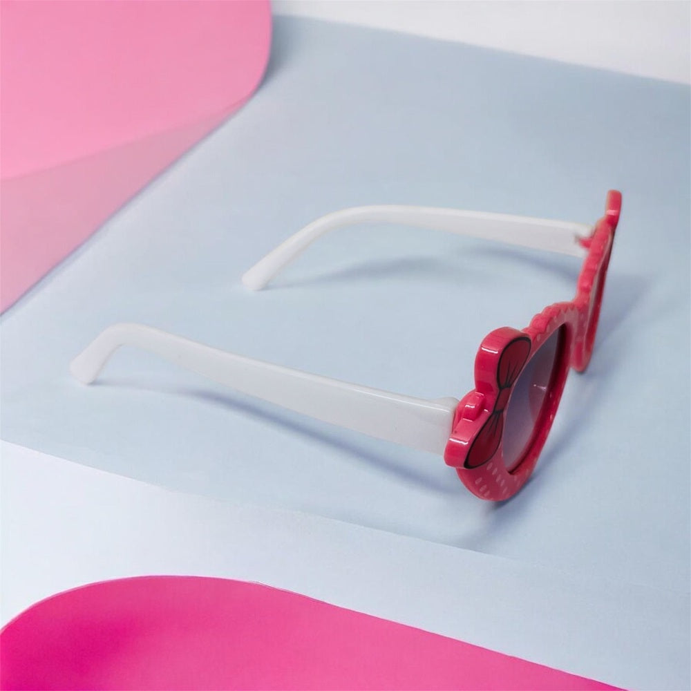 Sunglasses for Girls Mix Colors With Bow Both Sides (With Car Case)