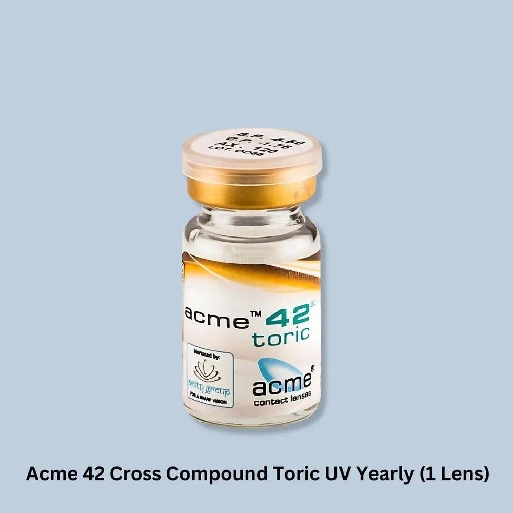 ACME 42 CROSS COMPOUND TORIC UV YEARLY (1 LENS) - Lensexpert