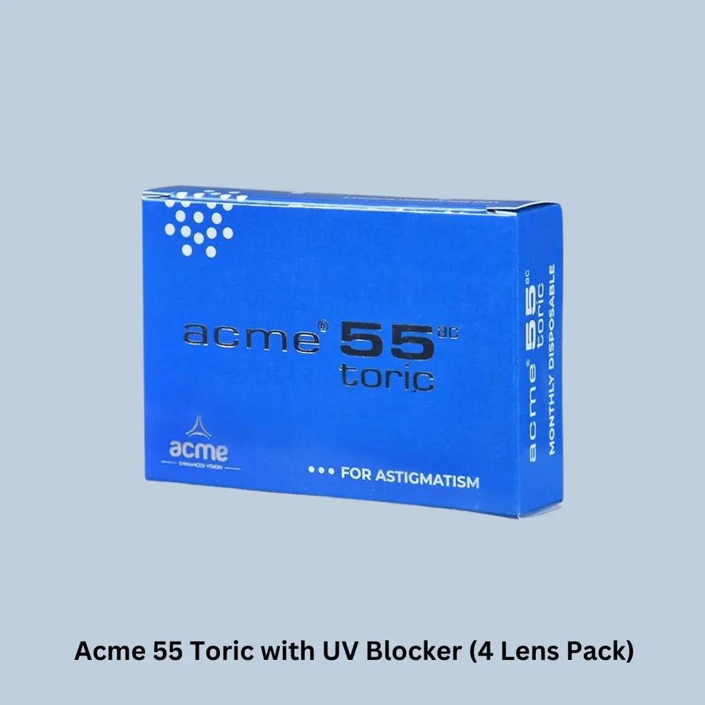 ACME 55 TORIC WITH UV BLOCKER (4 LENS PACK) - Lensexpert