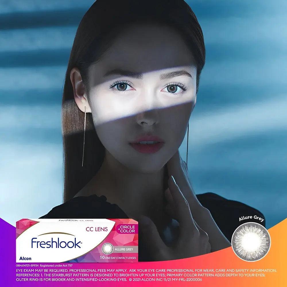 ALCON FRESHLOOK CC ALLURE GREY COLOR ONE DAY (10 LENS/BOX) - Lensexpert