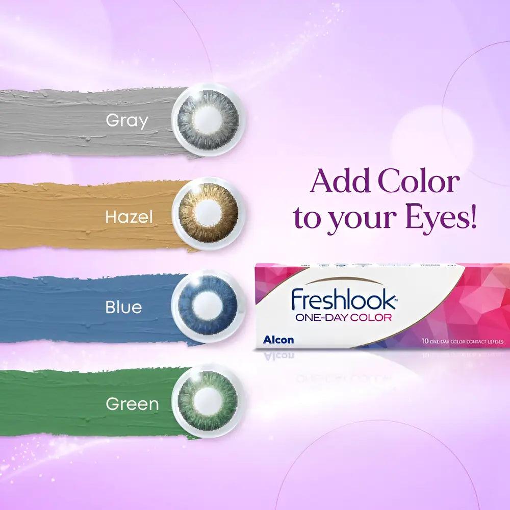 ALCON FRESHLOOK PURE HAZEL ONEDAY COLOR LENSES (10 LENSES/BOX) Lensexpert 