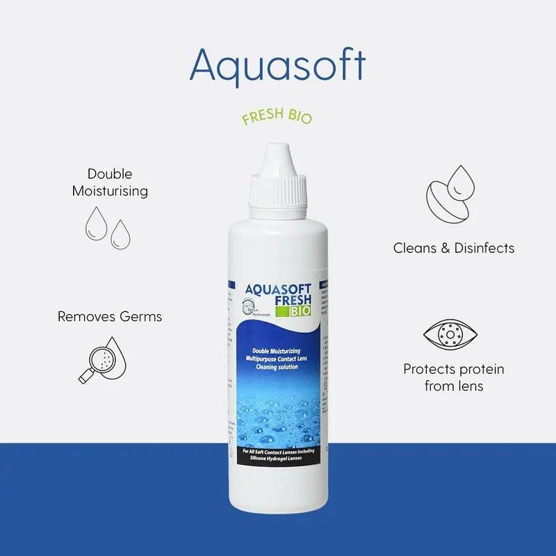 AQUASOFT FRESH BIO CONTACT LENS SOLUTION 360ML - Lensexpert