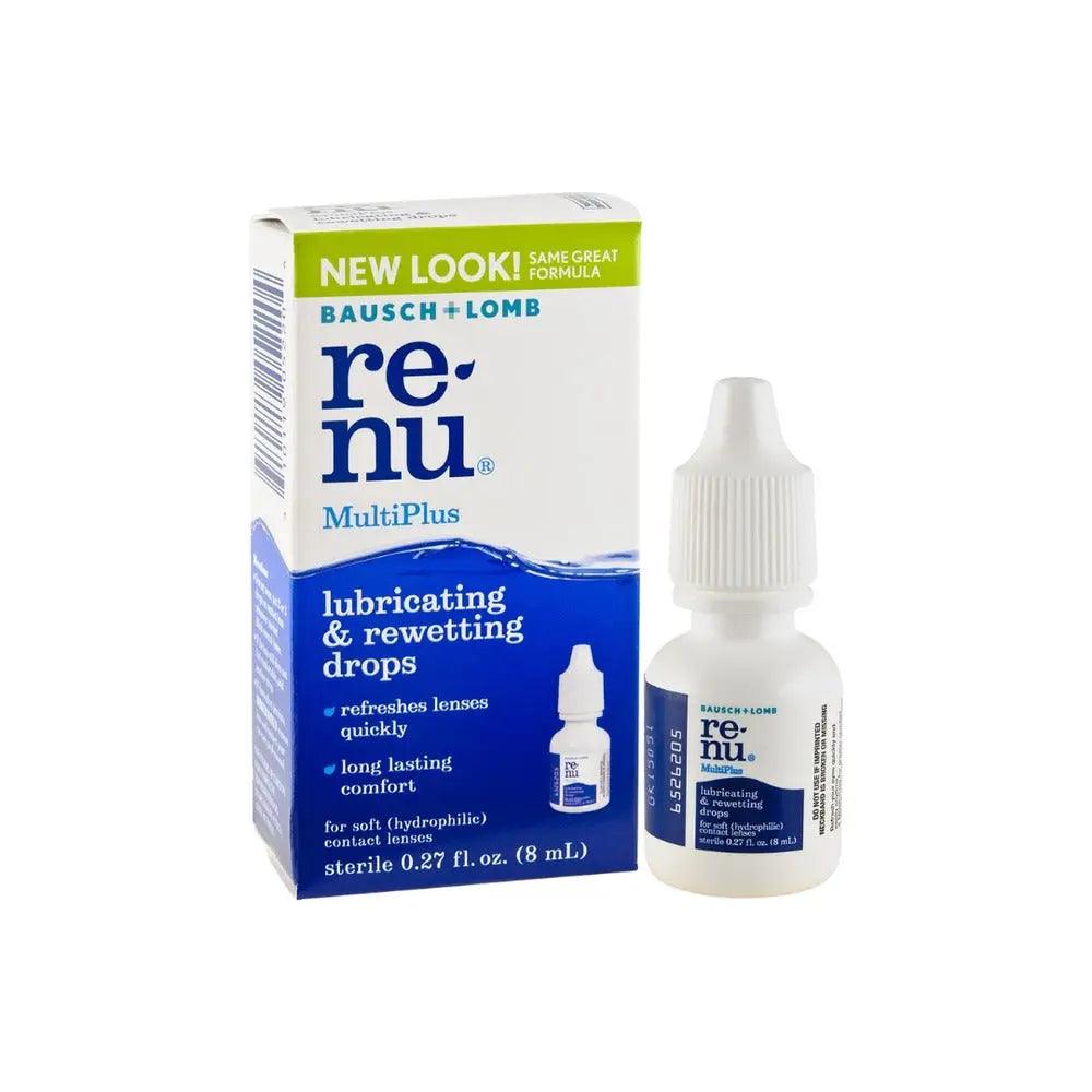 BAUSCH & LOMB RENU MULTIPLUS LUBRICATING REWETTING DROPS (8ML) - Lensexpert