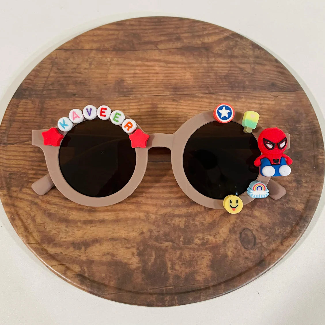 Customized Sunglasses for Kids with name round shape - Girls & Boys Vibrant Colors