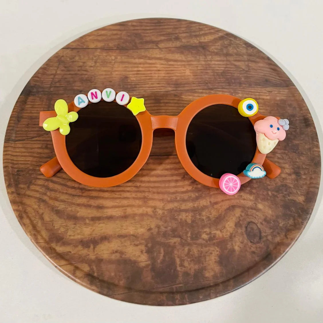 Customized Sunglasses for Kids with name round shape - Girls & Boys Vibrant Colors