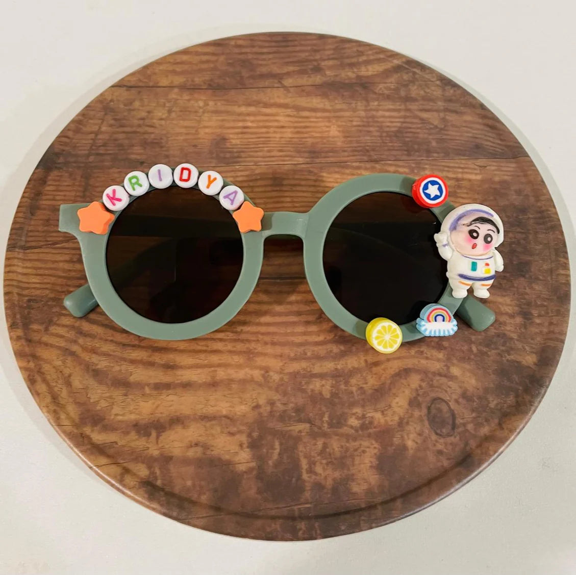 Customized Sunglasses for Kids with name round shape - Girls & Boys Vibrant Colors