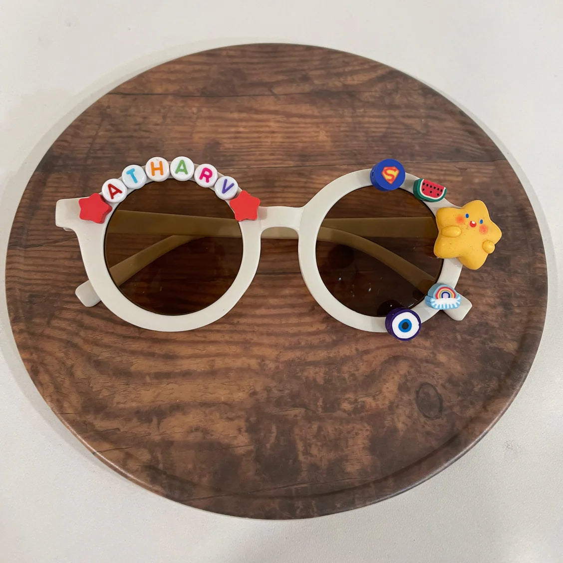 Customized Sunglasses for Kids with name round shape - Girls & Boys Vibrant Colors