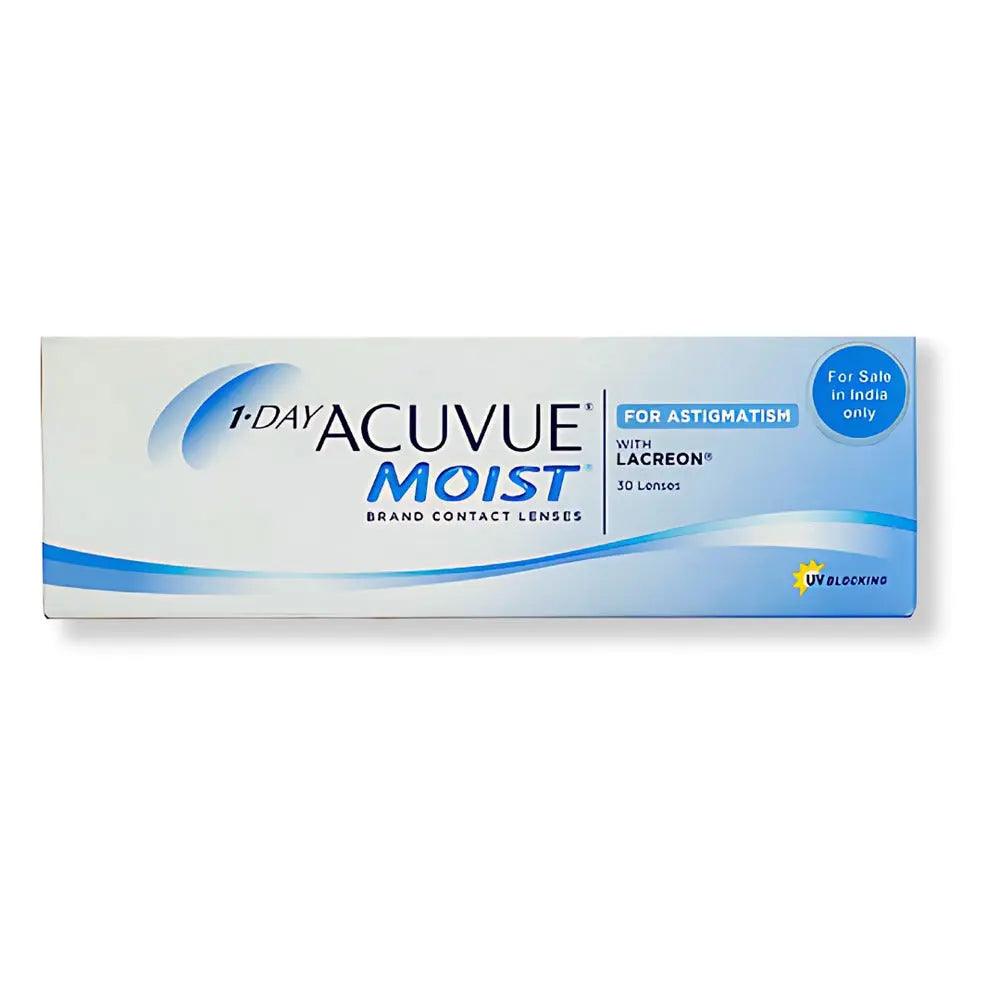 JOHNSON & JOHNSON 1 DAY ACUVUE MOIST FOR ASTIGMATISM (30 LENS/BOX) - Lensexpert