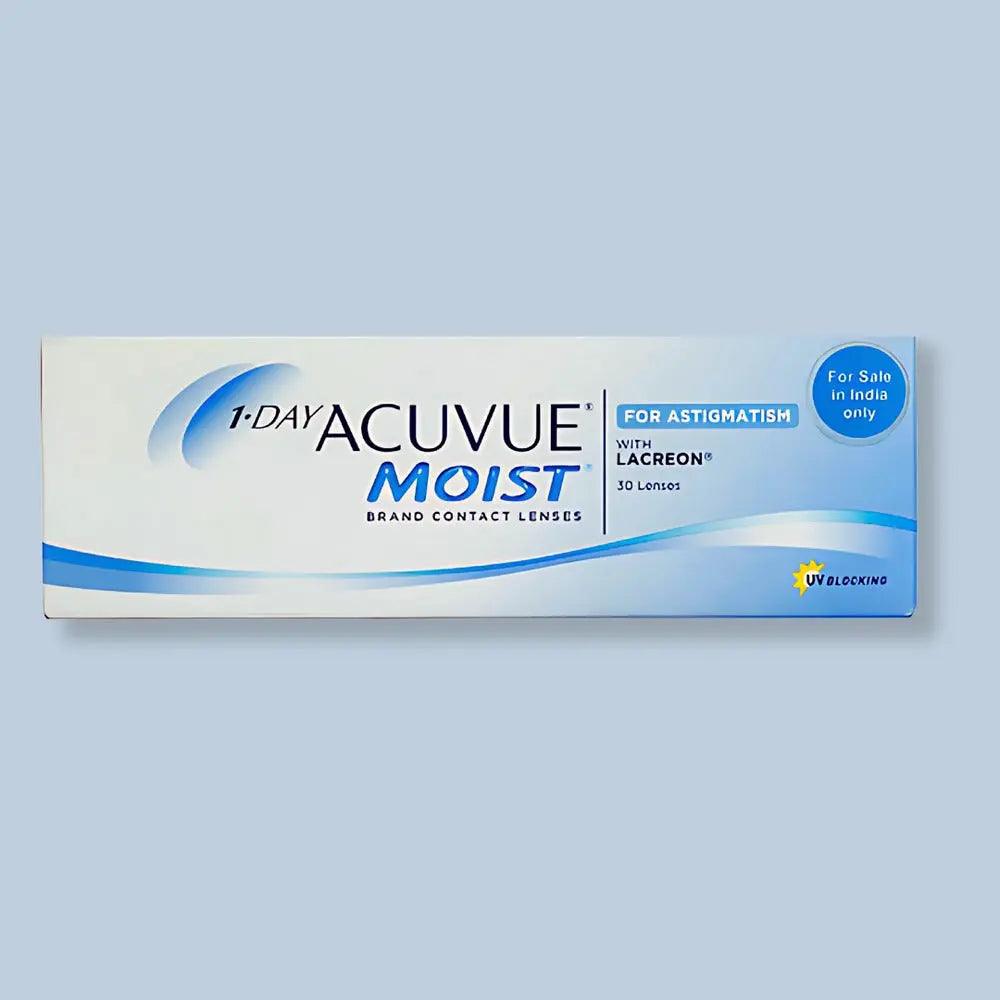 JOHNSON & JOHNSON 1 DAY ACUVUE MOIST FOR ASTIGMATISM (30 LENS/BOX) - Lensexpert